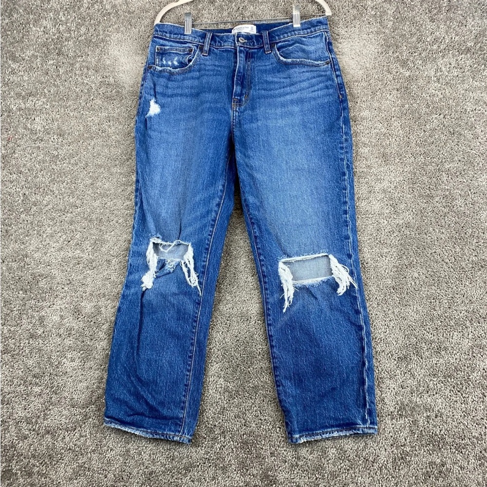 Abercrombie & Fitch boyfriend mid rise jeans size 10/30 regular